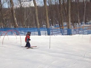 Vincent et Thomas à skis - Mont St-Bruno