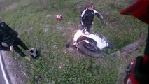 Yamaha YZF-R 125 crash