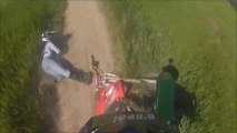 Motorcycle Accident - 2 Riders Fall Off