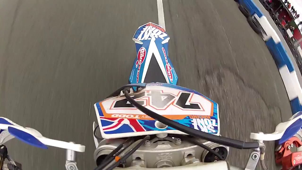 Supermoto Motorcycle Racing British Masters At Rednal    Crash