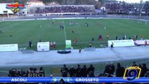 Ascoli - Grosseto 0-1 | Highlights and Goals Lega Pro Prima Div. Gir.B 23^ Giornata