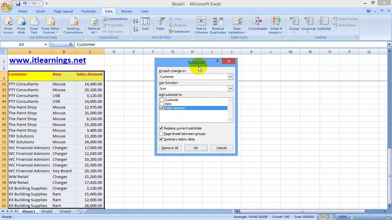 How to Make Sales Record in Microsof Excel in Urdu & Hindi Video Tutorial