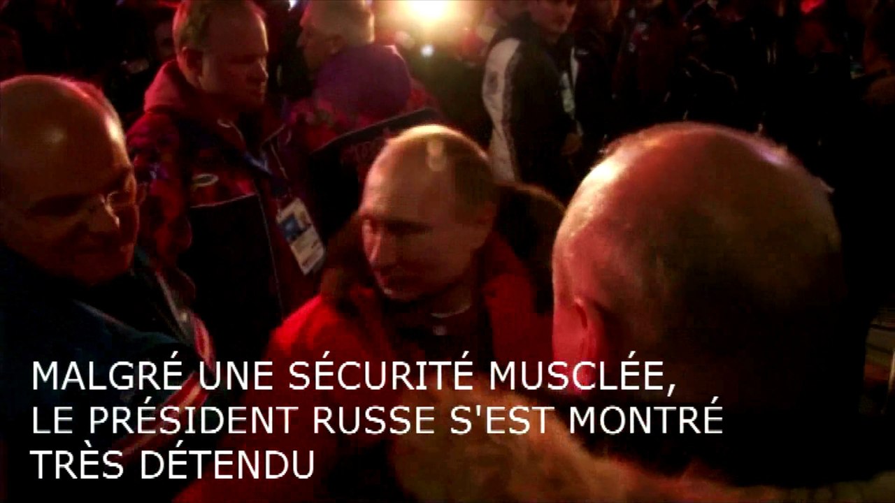 Poutine est allé féliciter l'Autrichien Matthias Mayer