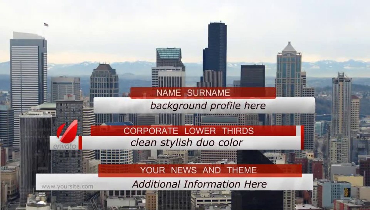 Bussines / News Lower Third Pack  After Effects Project Template