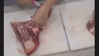 Cuts of Lambs Series - Cutting a Lamb Forequarter to make Neck Fillets