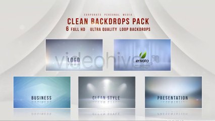 Clean Corporate Backdrops (6-Pack) Motion Graphics !