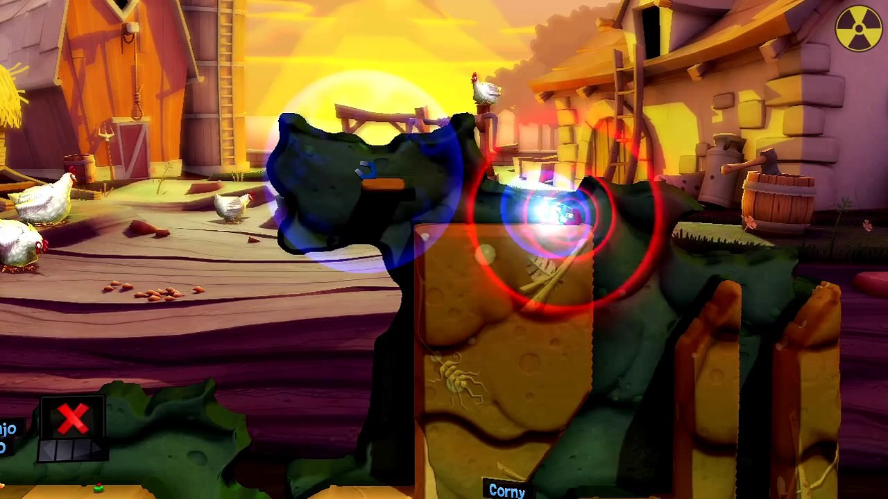 Worms Revolution: Puzzle 17 - Burrowed In (Puzzles Walkthrough)