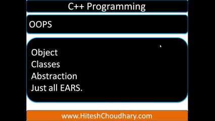 abstraction in c++ programming - Object Oriented approach to C++