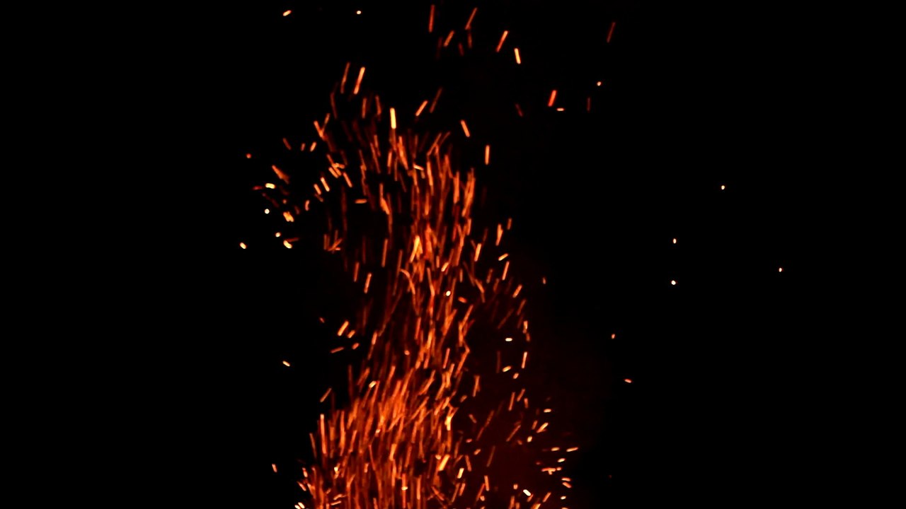 Fire sparks - Free HD stock footage
