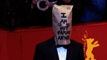 LaBeouf wears paper bag on head at Berlin 