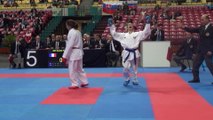 Finale Espoir -53kg - Sophia Bouderbane - Euro Karaté Jeunes 2014