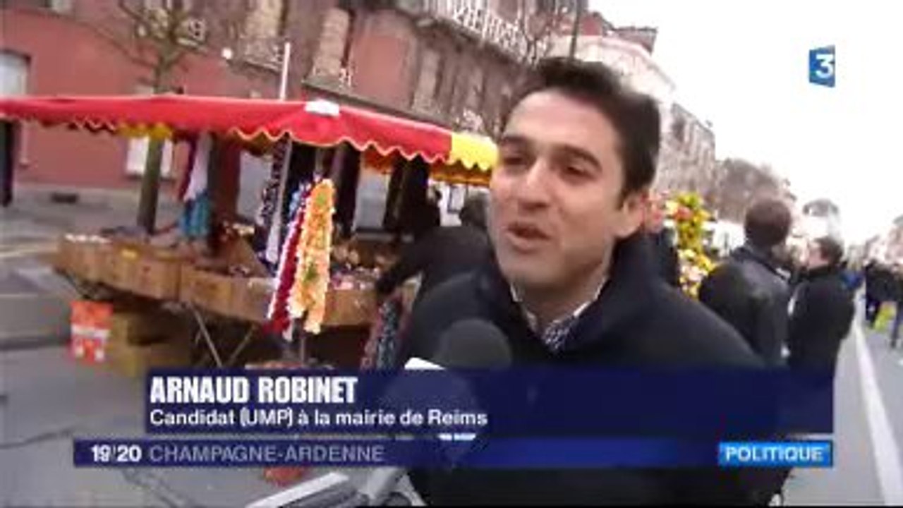 Adeline Hazan-Arnaud Robinet sur les marchés rémois