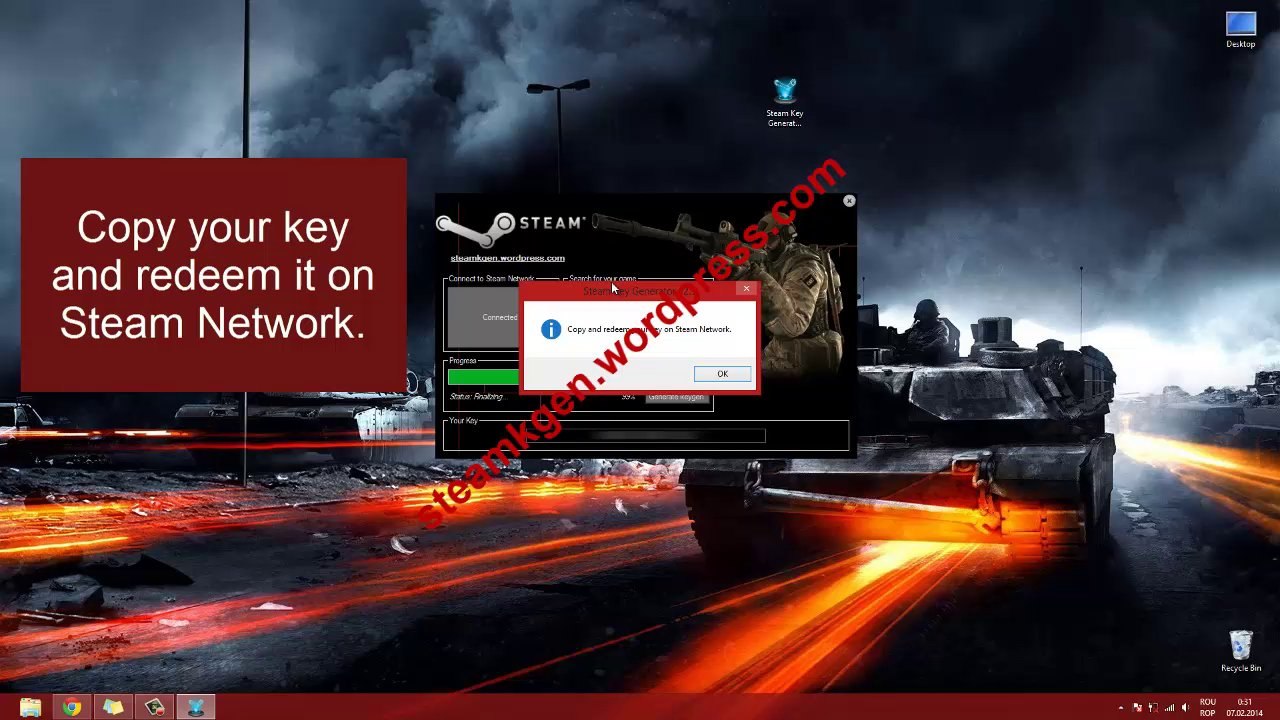 Steam Key Generator v2.9 2014 Update