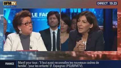 Anne Hidalgo - Christine Boutin BFM-TV, 2 février 2014