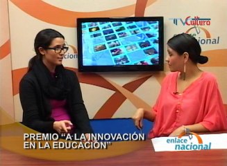 Entrevista sobre el premio "A la innovación en la educación"