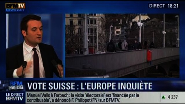 BFM Story: Élections municipales de 2014: Florian Philippot, le vice-président du Front national, part à la conquête de Forbach - 10/02