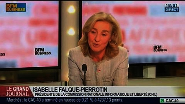 Isabelle Falque-Pierrotin, présidente de la Commission nationale de l'informatique et des libertés, dans Le Grand Journal – 10/02 4/4