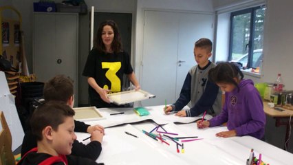 Lancement atelier peinture MJC par Ambre