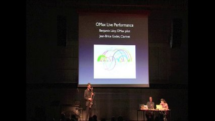 B.Lévy (Computer-OMax) & J.B.Godet (Clarinet) for CHI2013 Conference