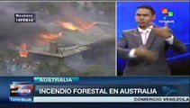 Se registra incendio forestal en Australia