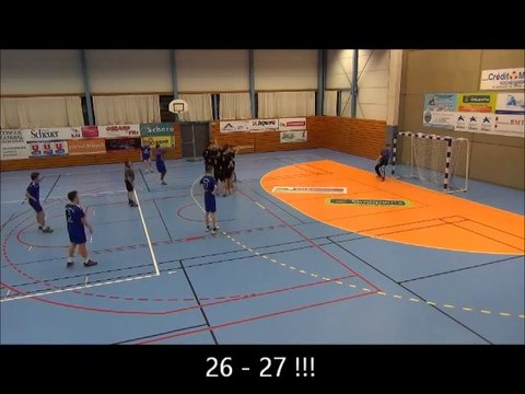 But barre rentrante coup-franc sur le buzzer / Handball Alsace