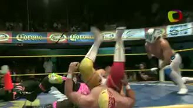 Delta & Guerrero Maya Jr. vs Puma & Tiger for the Arena Coliseo (DF) Tag Team Championship