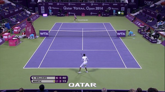 WTA Doha: Williams bt. Martic (6-2 6-2)
