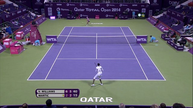 WTA Doha: Williams bt. Martic (6-2 6-2)