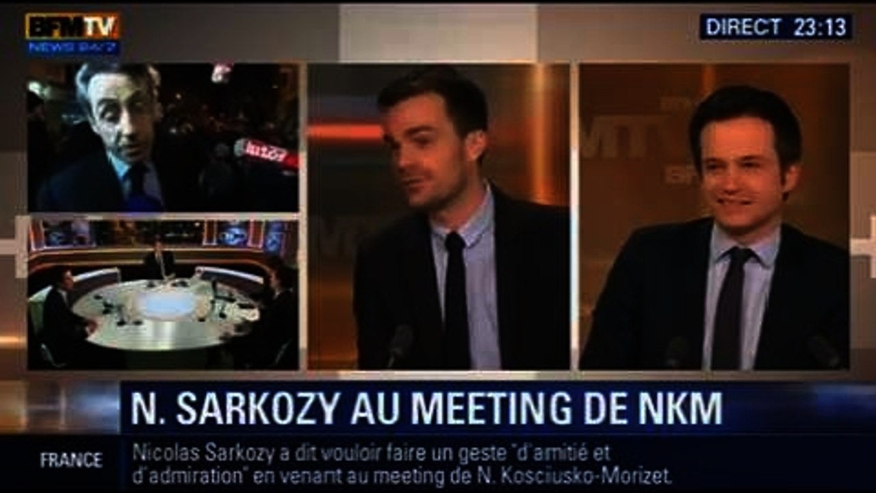 Le Soir BFM: Meeting au gymnase Japy: NKM avait-elle besoin de la présence de Sarkozy ? - 10/02 4/5