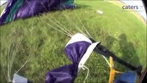 Dramatic moment unconscious skydiver rescued mid-air captured on helmet camera