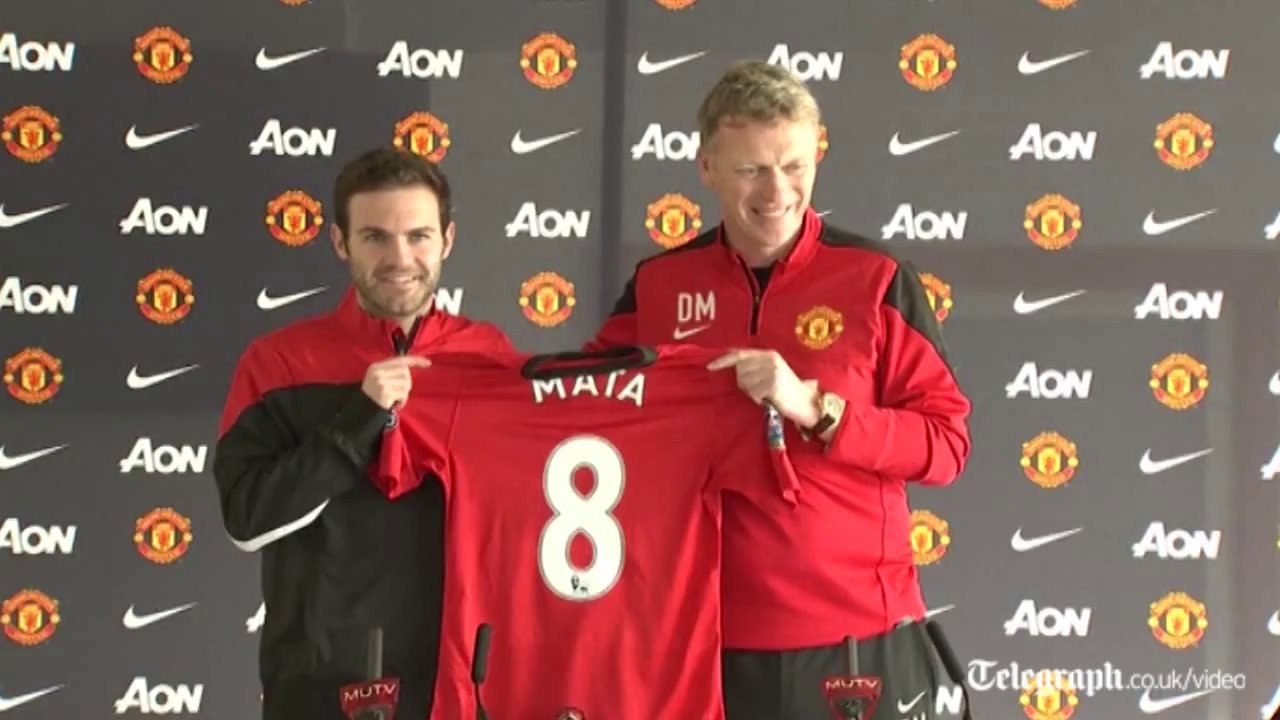Juan Mata unveiled at Manchester United