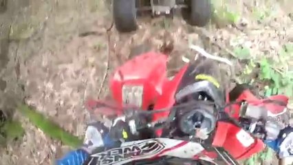 Honda TRX 450r - Offroading In The Forest