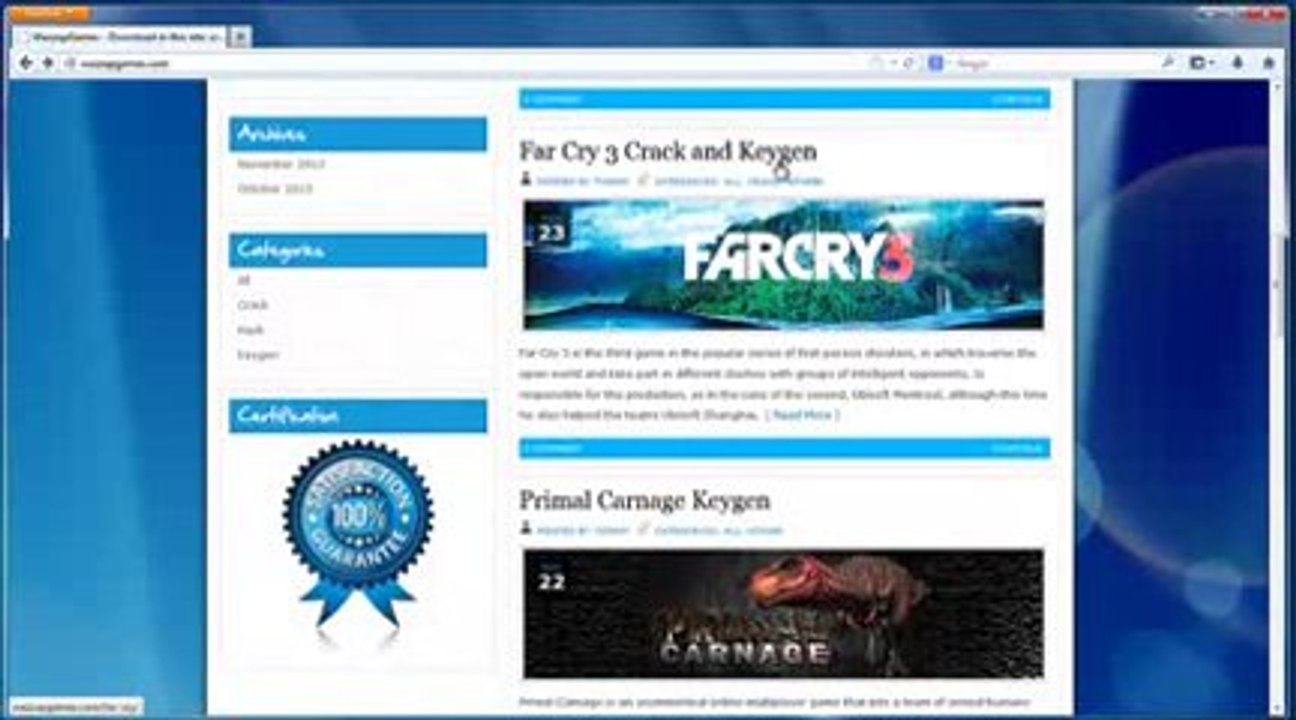 Far Cry 3 » Générateur de clé Télécharger gratuitement