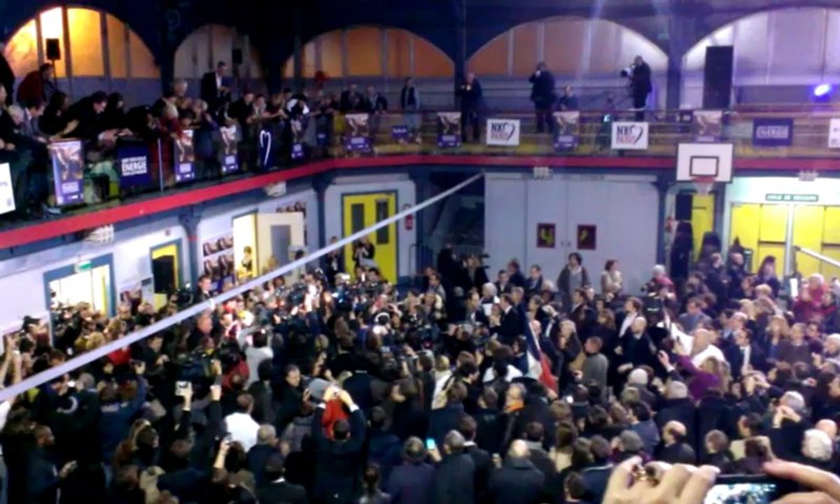 Meeting NKM 11 février 2014 - Arrivée de Nicolas Sarkozy