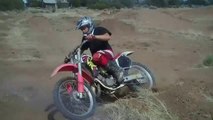 Back Yard Dirt Bike Track Action - 1996 CR125R