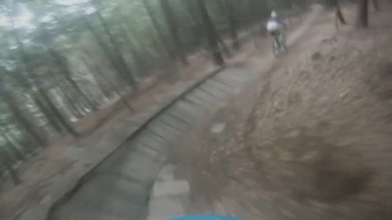 MTB Smashes Into Tree! - Bikepark Beerfelden Roadgap Crash