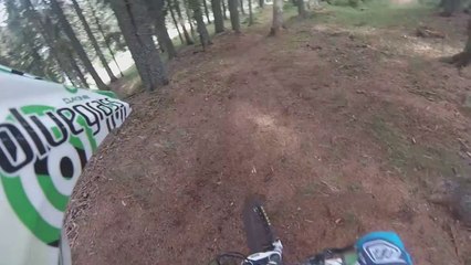 MTB CRASH -  Park Rogla  Line 1 - GoPro Helmet Cam