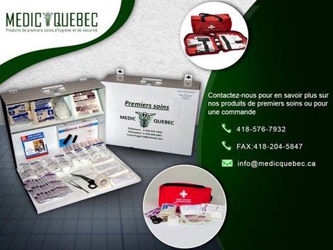 Trousses de Premiers soins conformes CSST de Medic Quebec