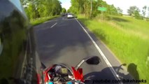 Aprilia 125 Motorcycle Cruise On German Freeway