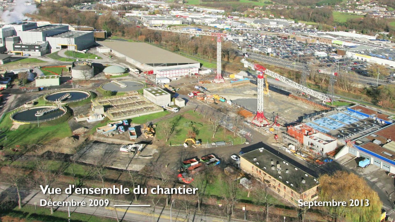 Le chantier de l'UDEP vu du ciel