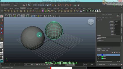 Maya Tutorials in Tamil 24 . Polygon vs Surface