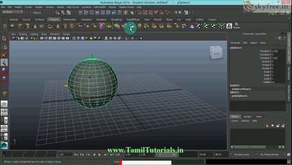 Maya Tutorials in Tamil 31.Snap Tools
