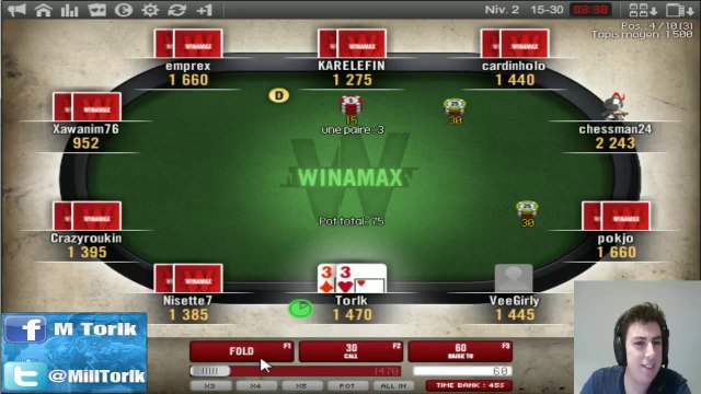 Torlk coached by cedrix au poker ( Redif TV1 10_02)