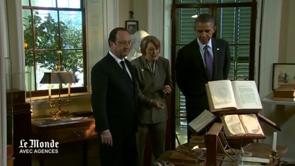 Obama et Hollande visitent la résidence de Jefferson