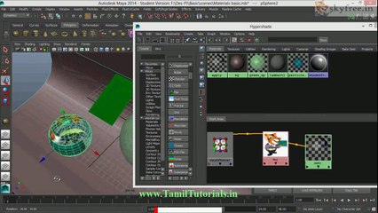 Maya Tutorials in Tamil 44. HyperShade Part 2