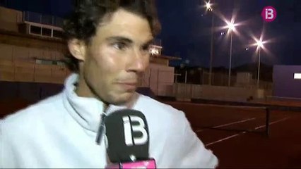 Rafael Nadal started the preparation for the tournament in Rio de Janeiro