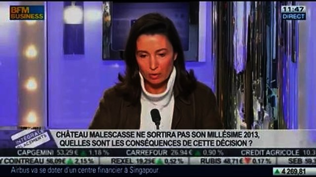 Vins: tendances et perspectives pour 2014: Angélique de Lencquesaing, dans Intégrale Placements – 11/02