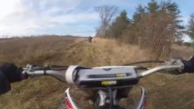 Second Ride On YZ250F Dirt Bike Slide Out CRASH