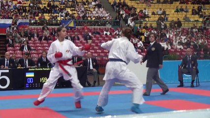 Finale Junior -53kg - Andréa Brito - Euro Karaté Jeunes 2014