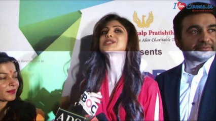 Shilpa Shetty & Raj Kundra at Worli Festival 2014 | www.iluvcinema.in